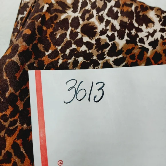 New Veronica Beard Oksana Linen Leopard Pant in Brown Multi P3613 - Picture 9 of 9